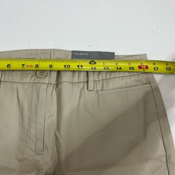 Talbots Perfect Skimmer Pedal Pusher Khaki Pants Size 8P New with Tags - Picture 5 of 10